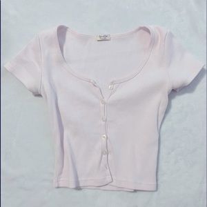 John Galt cropped button up